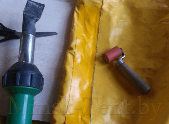 Ремонт тентов спайка шва